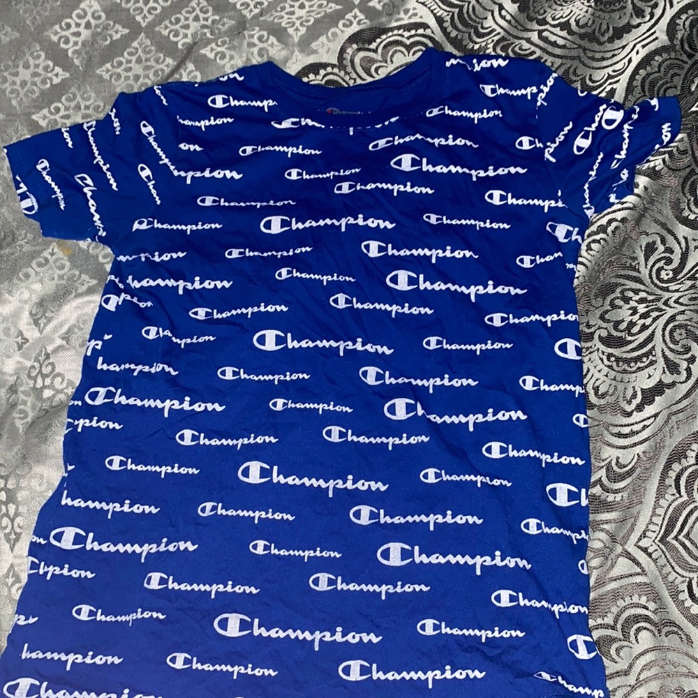 Champion Exploded shirt blue XL kids